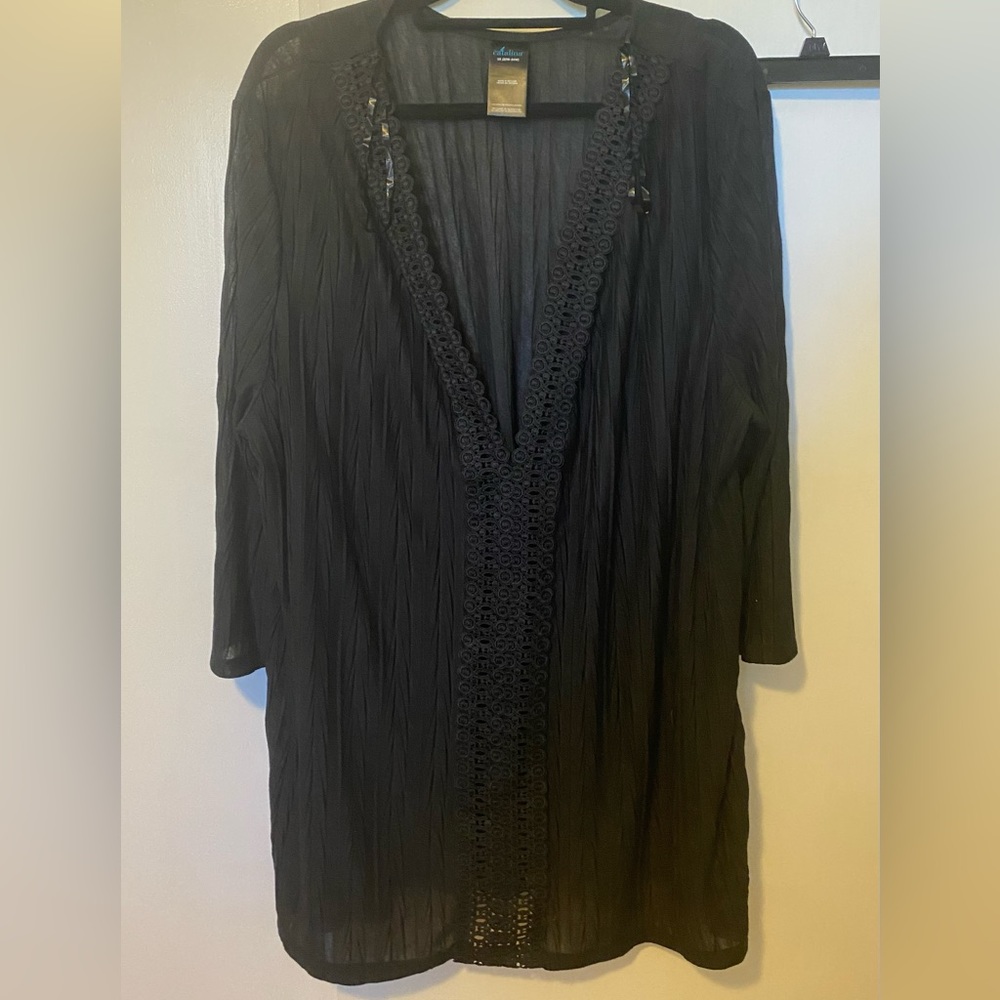 Black swimsuit coverups